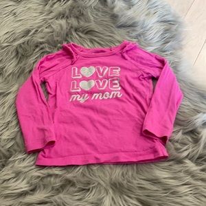 ⚡️$4 FLASH SALE⚡️ Carter’s Pink Love Shirt 18-24